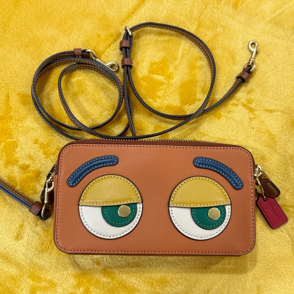 Coach Brown and Blue Crossbody Bag Limited Edition DREAMIE